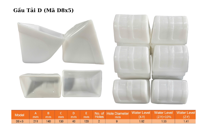 Gầu Tải Nhựa D